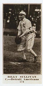 1915-1916 M101-5 Sporting News #174 Billy Sullivan Detroit (American)