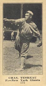 1915-1916 M101-5 Sporting News #175 Chas. Tesreau New York Giants
