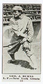 1915-1916 M101-5 Sporting News #18 Geo. J. Burns New York Giants