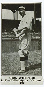 1915-1916 M101-5 Sporting News #190 Geo. Whitted Philadelphia (National)