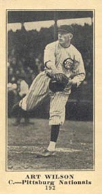 1915-1916 M101-5 Sporting News #192 Art Wilson Pittsburg (National)