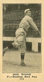 1915-1916 M101-5 Sporting News #196 Joe Wood Boston Red Sox