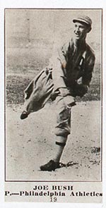 1915-1916 M101-5 Sporting News #19 Joe Bush Philadelphia Athletics