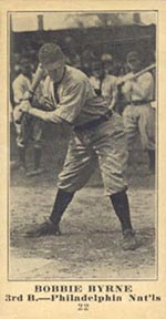 1915-1916 M101-5 Sporting News #22 Bobbie Byrne Philadelphia (National)