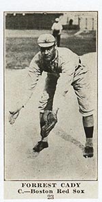 1915-1916 M101-5 Sporting News #23 Forrest Cady (with number) Boston Red Sox