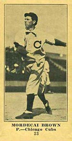 1915-1916 M101-5 Sporting News #23 Mordecai Brown Chicago Cubs