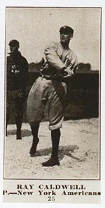 1915-1916 M101-5 Sporting News #25 Ray Caldwell New York (American)