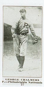 1915-1916 M101-5 Sporting News #27 George Chalmers Philadelphia (National)