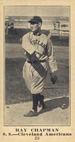 1915-1916 M101-5 Sporting News #29 Ray Chapman Cleveland (American)