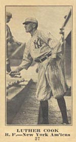 1915-1916 M101-5 Sporting News #37 Luther Cook New York (American)