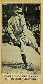 1915-1916 M101-5 Sporting News #40 Harry Coveleskie (Coveleski) Detroit (American)