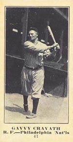 1915-1916 M101-5 Sporting News #41 Gavvy Cravath Philadelphia (National)