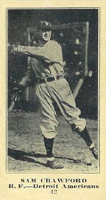 1915-1916 M101-5 Sporting News #42 Sam Crawford Detroit (American)