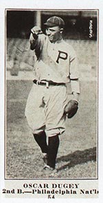 1915-1916 M101-5 Sporting News #54 Oscar Dugey Philadelphia (National)