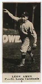 1915-1916 M101-5 Sporting News #5 Leon Ames St. Louis Cardinals