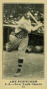 1915-1916 M101-5 Sporting News #61 Art Fletcher New York Giants