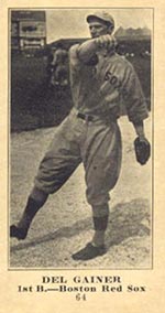 1915-1916 M101-5 Sporting News #64 Del Gainer (Gainor) Boston Red Sox