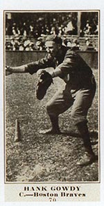 1915-1916 M101-5 Sporting News #70 Hank Gowdy Boston Braves