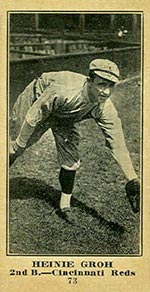 1915-1916 M101-5 Sporting News #73 Heinie Groh Cincinnati Reds