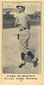 1915-1916 M101-5 Sporting News #74 Earl Hamilton St. Louis Browns