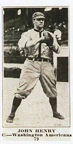 1915-1916 M101-5 Sporting News #79 John Henry Washington (American)