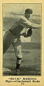 1915-1916 M101-5 Sporting News #80 “Buck” Herzog Cincinnati Reds