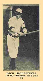 1915-1916 M101-5 Sporting News #82 Dick Hoblitzell Boston Red Sox