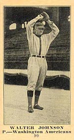 1915-1916 M101-5 Sporting News #90 Walter Johnson Washington (American)