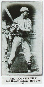 1915-1916 M101-5 Sporting News #94 Ed. Konetchy Boston Braves