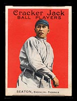 1915 E145-2 Cracker Jack #100 Thomas Seaton Brooklyn (Federal) - Front