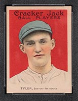 1915 E145-2 Cracker Jack #146 Lefty Tyler Boston (National) - Front