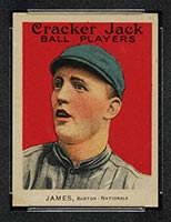 1915 E145-2 Cracker Jack #153 Bill James Boston (National) - Front