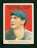1915 E145-2 Cracker Jack #154 Richard Rudolph Boston (National) - Front
