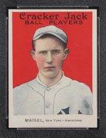 1915 E145-2 Cracker Jack #158 Fritz Maisel New York (American) - Front