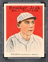1915 E145-2 Cracker Jack #161 Ed Rousch (Roush) Indianapolis (Federal) - Front