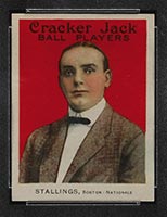 1915 E145-2 Cracker Jack #162 George Stallings Boston (National) - Front