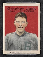 1915 E145-2 Cracker Jack #163 Bert Whaling Boston (National) - Front
