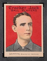 1915 E145-2 Cracker Jack #167 Clark Griffith Washington (American) - Front