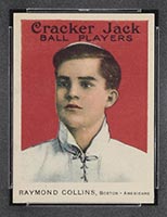 1915 E145-2 Cracker Jack #169 Ray Collins Boston (American) - Front