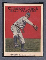 1915 E145-2 Cracker Jack #29 Vean Gregg Cleveland (American) - Front