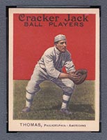 1915 E145-2 Cracker Jack #34 Ira Thomas Philadelphia (American) - Front