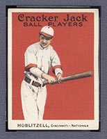 1915 E145-2 Cracker Jack #55 Dick Hoblitzel (Hoblitzell) Cincinnati (National) - Front