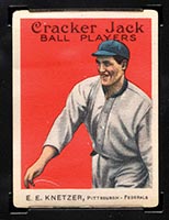 1915 E145-2 Cracker Jack #84 Elmer Knetzer Pittsburgh (Federal) - Front