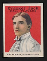 1915 E145-2 Cracker Jack #88 Christy Mathewson New York (National) - Front