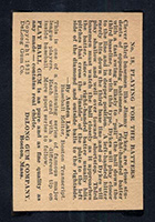 1933 DeLong #18 Jimmy Dykes Chicago White Sox - Back