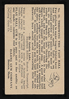 1933 DeLong #23 Robert (Lefty) Grove Philadelphia Athletics - Back