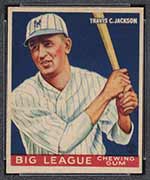 1933 Goudey #102 Travis C. Jackson New York Giants - Front