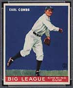 1933 Goudey #103 Earl Combs New York Yankees - Front