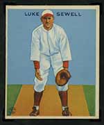 1933 Goudey #114 Luke Sewell Washington Senators - Front