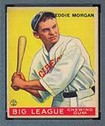 1933 Goudey #116 Eddie Morgan Cleveland Indians - Front